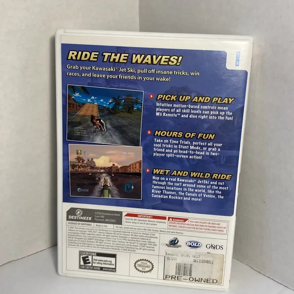 Kawasaki Jet Ski (Nintendo Wii, 2008) Complete
